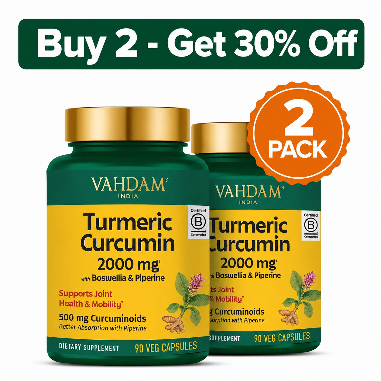 VAHDAM Turmeric Curcumin